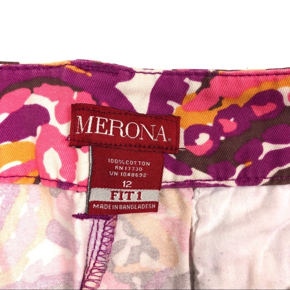 Merona colorful Shorts Women's Chino Short Colorful- Merona Size 12 - Picture 3 of 8
